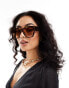 AIRE pallas square sunglasses in dark tort - фото #4