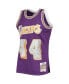 Фото #3 товара Men's Jerry West Purple Los Angeles Lakers 1971-72 Hardwood Classics 75th Anniversary Diamond Swingman Jersey