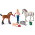 SCHLEICH Farm World 42486 Vet Visiting Mare And Foal