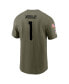 Фото #2 товара Men's Kyler Murray Olive Arizona Cardinals 2022 Salute To Service Name and Number T-shirt