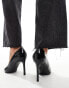 SEQWL pointed court shoes with stiletto heel in black patent