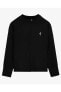 W Soft Touch Eco Crew Neck Sweatshirt Kadın Siyah Sweatshirt S232181-001