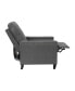 Фото #4 товара Renza Transitional Pushback Recliner With Pillow Style Back And Accent Nail Trim - Manual Recliner