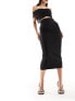 Vesper midi skirt co-ord black