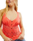 ფოტო #4 პროდუქტის Women's Kianna Eyelet Lace Pintuck Sleeveless Cotton Top