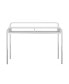Фото #2 товара Office Desk With 2 Compartments And Tubular Metal Frame, White And Chrome