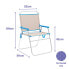 Фото #2 товара Складной стул Marbueno Синий Бежевый 52 x 80 x 56 cm
