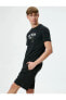 4sam10024nk 999 Siyah Erkek Jersey Polyester Kısa Kollu T-shirt