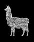 Women's Llama Mama Word Art V-neck T-shirt
