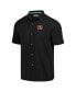 Фото #3 товара Men's Black Cincinnati Bengals Tidal Kickoff Camp Button-Up Shirt