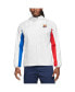 Фото #2 товара Men's White Barcelona AWF Raglan Full-Zip Hoodie Jacket
