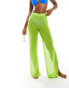 Фото #1 товара Threadbare beach trousers in lime green