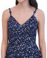 ფოტო #4 პროდუქტის Women's Floral Sequin Sleeveless Fit & Flare Dress