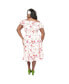 Фото #2 товара Plus Size 1950s Off The Shoulder Ruffle Swing Dress