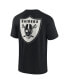 Фото #3 товара Men's and Women's Black Las Vegas Raiders Super Soft Short Sleeve T-shirt