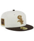 ფოტო #1 პროდუქტის Men's White, Brown Chicago White Sox 95th Team Anniversary 59FIFTY Fitted Hat