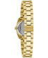 ფოტო #2 პროდუქტის Women's Classic Crystal Gold-Tone Stainless Steel Bracelet Watch 24mm Gift Set