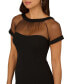 Women's Illusion-Neck Sheath Dress