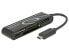 Фото #1 товара Delock 91739 - CF - CF Type II - MMC - MS PRO Duo - Memory Stick (MS) - MicroSD (TransFlash) - MicroSDHC - MicroSDXC,... - Black - 480 Mbit/s - 2048 GB - USB 2.0 - USB