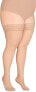 Annes Styling Sila 40 Denier Women's Lace Thigh High Opaque Hold-Ups Nylon Stockings with Invisible Silicone