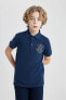 Erkek Çocuk Pike Kısa Kollu Polo Tişört C1590A824SM