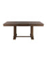 Фото #2 товара Classic Light Rustic Brown Finish Wooden 1pc Dining Table w Self-Storing Leaf Mindy Veneer Furniture