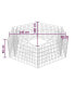 Hexagonal Gabion Raised Bed 63"x55.1"x19.7"