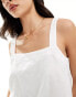 Фото #4 товара Vero Moda mix and match cotton square neck vest top in white