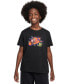 ფოტო #1 პროდუქტის Big Kids Sportswear Cotton Logo Graphic T-Shirt