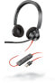 Poly Blackwire 3320 - Wired - Office/Call center - 20 - 20000 Hz - 130 g - Headset - Black - Red