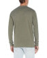 Фото #2 товара Men's Long Sleeve Brushed Jersey Henley T-shirt