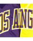 Фото #2 товара Men's Purple, Gold Los Angeles Lakers Fast Break Satin Full-Snap Jacket