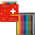 Фото #2 товара Цветные карандаши Caran d'Arche Swisscolor, мягкие, в металлической упаковке, 18 шт.