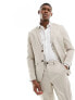 Фото #1 товара Selected Homme slim fit suit jacket in beige