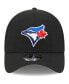 ფოტო #3 პროდუქტის Men's Black Toronto Blue Jays Logo 39THIRTY Flex Hat