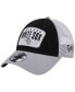 ფოტო #1 პროდუქტის Men's Black Chicago White Sox Two-Tone Patch 9FORTY Snapback Hat