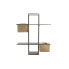 Shelves DKD Home Decor Black Metal Copper 2 Shelves (50 x 16 x 60 cm)