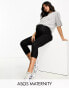 Фото #1 товара ASOS DESIGN Maternity over the bump capri legging in black