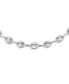 ფოტო #2 პროდუქტის Unisex 14K Gold Plated .925 Sterling Silver Nautical Anchor Link Puff Mariner Chain Choker Necklace For Women Men 6MM Wide 15 16 18 20 24 Inch