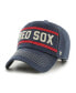 Men's Navy Boston Red Sox Hard Count Clean Up Adjustable Hat