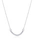 Silver women´s necklace with zircons Trend 13206C000-30