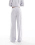 Cotton On drawstring straight leg trousers in linen