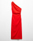 Фото #5 товара Women's Side Slit Detail Asymmetrical Dress