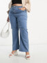 Yours ripped wide leg jean in light blue