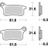 Фото #1 товара MOTO-MASTER GasGas/Husqvarna/KTM 094621 Sintered Brake Pads