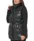 Фото #3 товара Trendy Plus Size Faux-Leather Puffer Vest