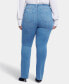 ფოტო #2 პროდუქტის Plus Size High Rise Billie Slim Bootcut Jeans