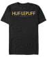 Harry Potter Men's Hufflepuff Text Logo Short Sleeve T-Shirt