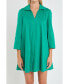 Women's A-Line Kaftan Collar Dress