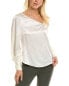 Cinq À Sept Alora Silk Top Women's White S